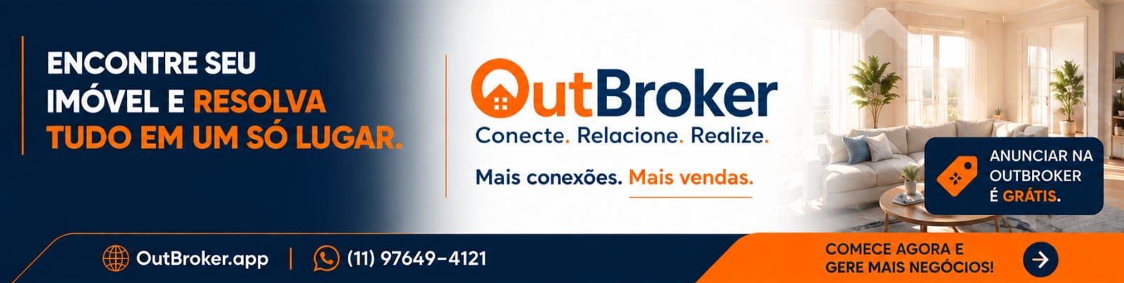 OutBroker — encontre seu imóvel e resolva tudo em um só lugar
