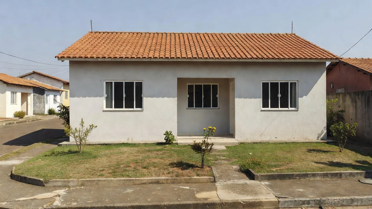 Casa residencial brasileira simbolizando transferência de IPTU após compra de imóvel