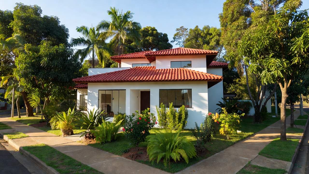 Casa residencial brasileira para guia sobre diferença entre escritura e registro de imóvel