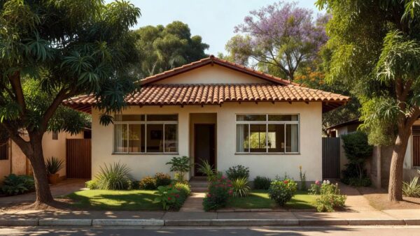 Casa simples brasileira simbolizando a compra do primeiro imóvel com FGTS