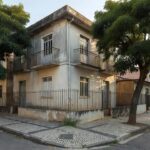 Fachada de prédio residencial brasileiro para aluguel do primeiro imóvel