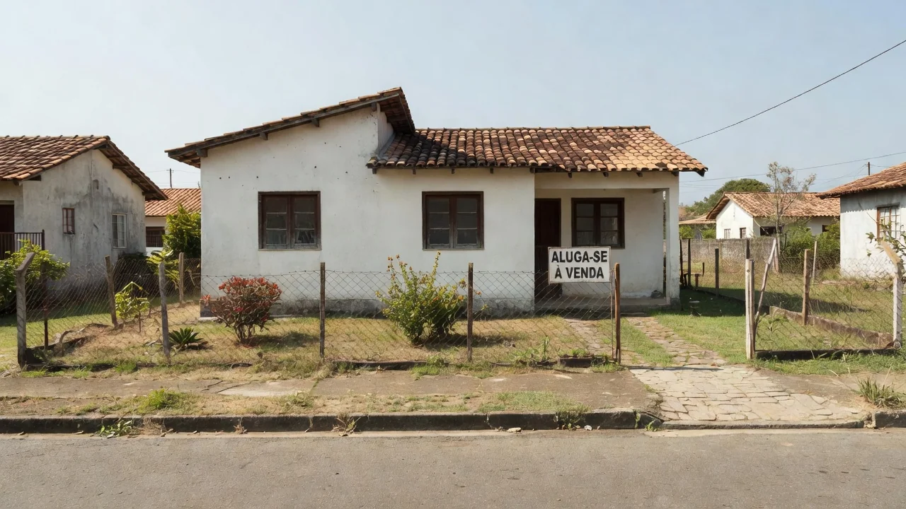 Casa residencial brasileira representando venda de imóvel alugado