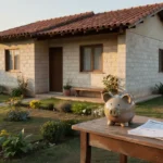 Casa brasileira simples representando reserva de emergência para o primeiro imóvel
