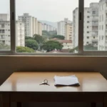 Apartamento brasileiro com chaves e documentos representando acordo mútuo de aluguel sem multa