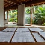 Documentos de compra de imóvel sobre mesa em casa brasileira