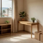 Interior de primeiro apartamento montado de forma prática e organizada no Brasil