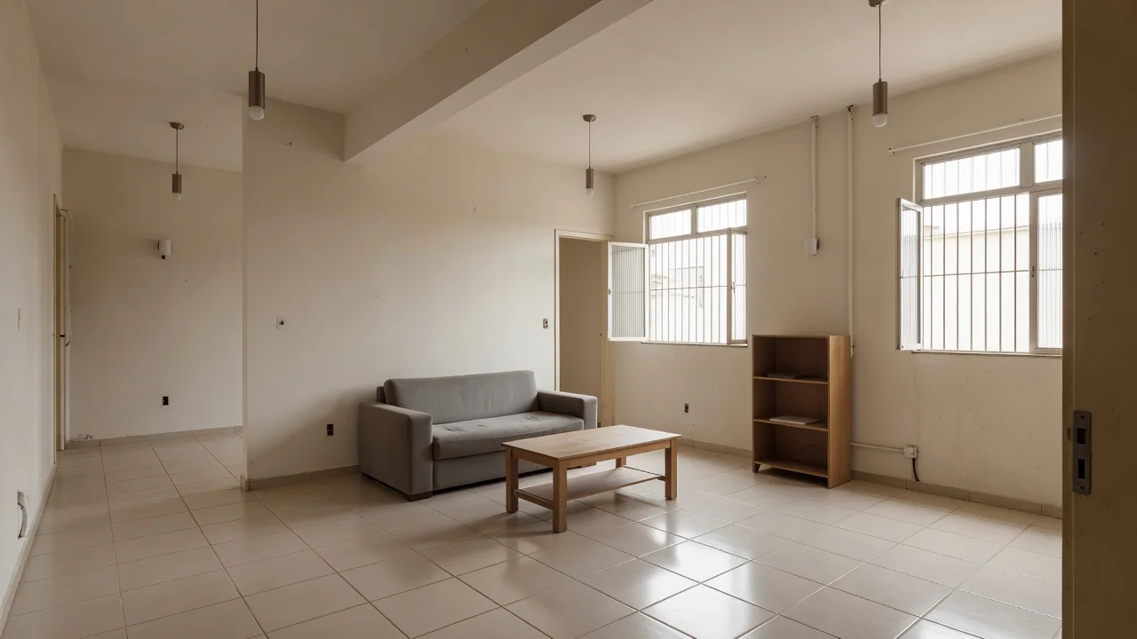 Benfeitorias em imóvel alugado com reformas visíveis em apartamento brasileiro
