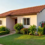 Casa residencial brasileira com manutenção preventiva em dia