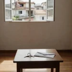 Apartamento brasileiro com chaves sobre mesa representando acordo de saída de aluguel sem multa
