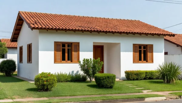 Casa brasileira bem conservada ilustrando cálculo de manutenção anual de imóvel