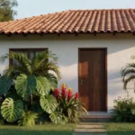 Casa residencial brasileira aconchegante simbolizando compra do primeiro imóvel sem estresse