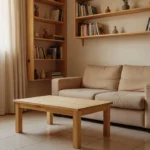 Apartamento brasileiro mobiliado de forma econômica com móveis acessíveis e aconchegantes