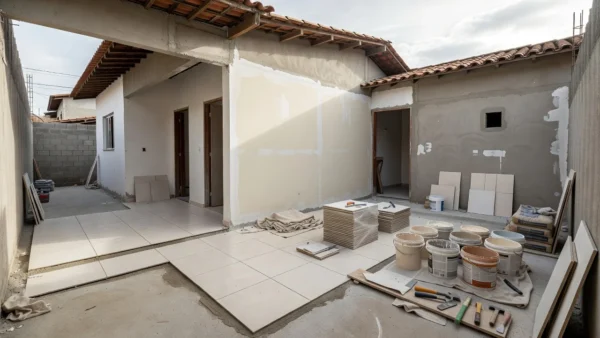 Casa brasileira em reforma planejada por etapas sem estourar o orçamento