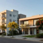 Casa e apartamento em bairro residencial brasileiro para primeira compra