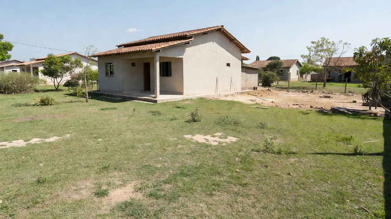 Casa brasileira com espaço para ampliação antes da compra