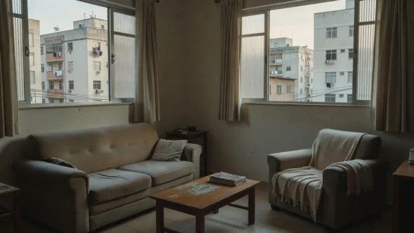 Apartamento residencial brasileiro simbolizando substituição de fiança sem sair do imóvel