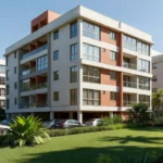Fachada de condomínio residencial brasileiro para cálculo de custos antes de alugar