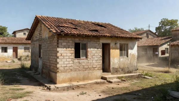 Inspeção da estrutura de imóvel usado antes de comprar casa brasileira