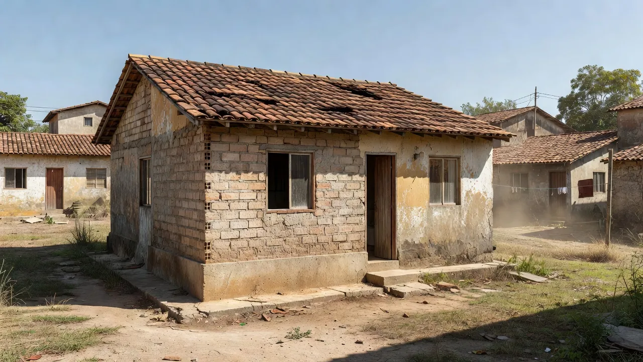 Inspeção da estrutura de imóvel usado antes de comprar casa brasileira