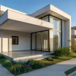 Casa residencial brasileira em bairro suburbano para compra do primeiro imóvel