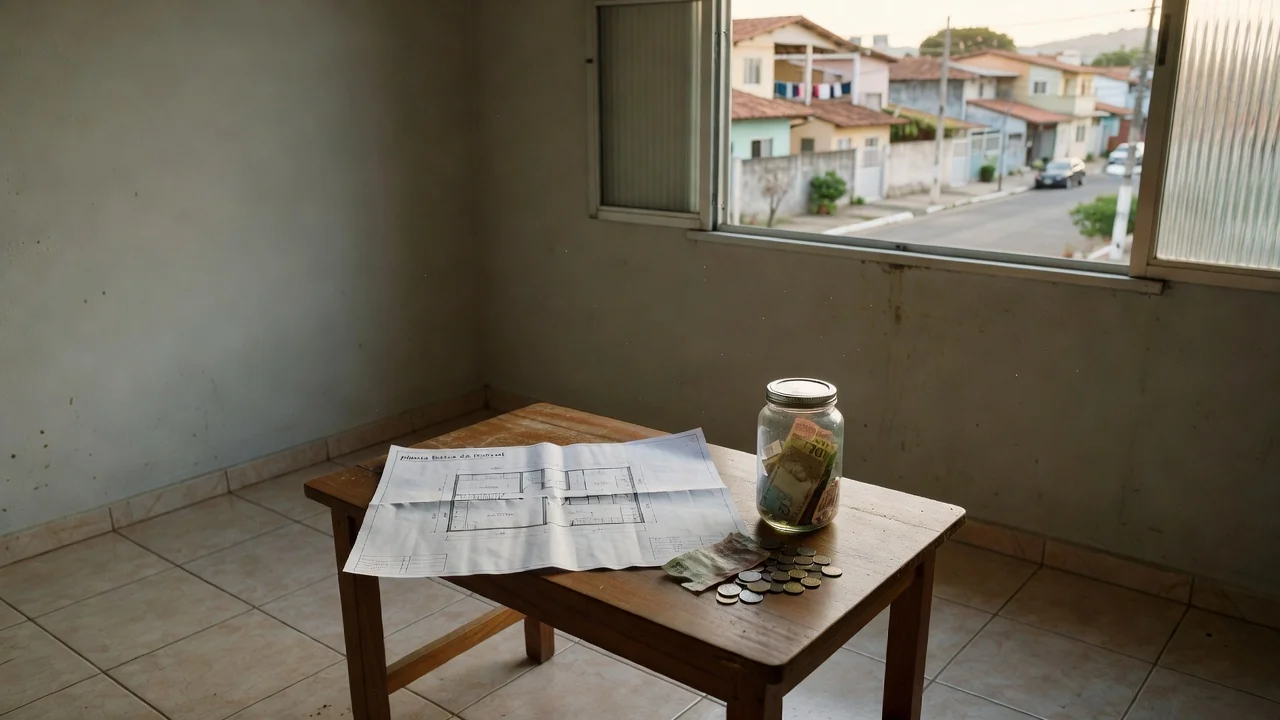 Apartamento brasileiro com planta e economia para entrada do primeiro imóvel