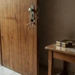 Porta de apartamento com troca de fechadura para segurança no aluguel