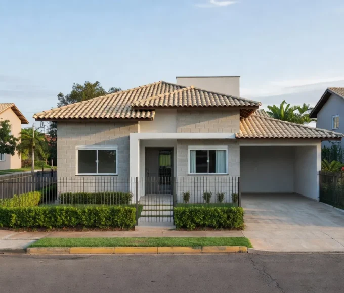 Casa residencial brasileira em transação de compra e venda de imóvel alugado
