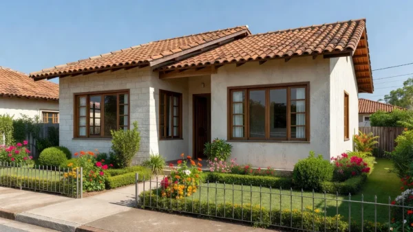 Casa residencial brasileira simbolizando compra do primeiro imóvel