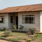 Casa residencial brasileira simbolizando a compra do primeiro imóvel próprio