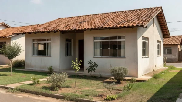 Casa residencial brasileira simbolizando a compra do primeiro imóvel próprio