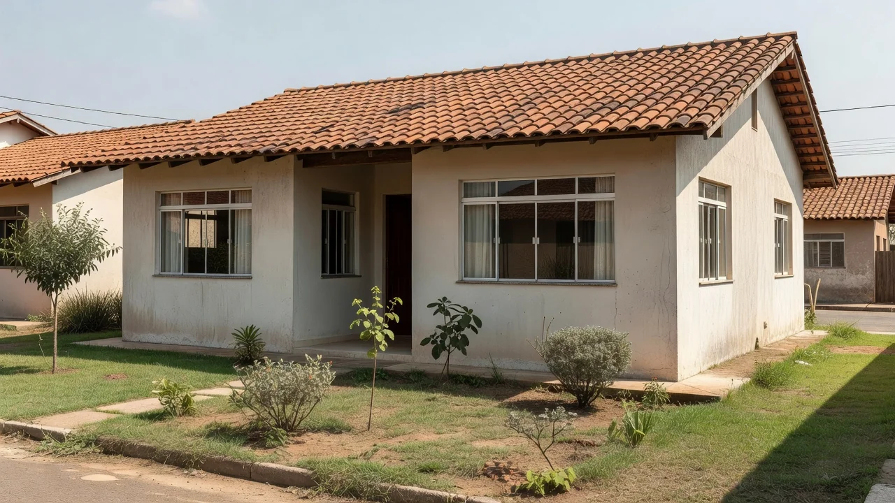 Casa residencial brasileira simbolizando a compra do primeiro imóvel próprio